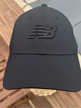 New Balance Black Embossed Logo Baseball Cap